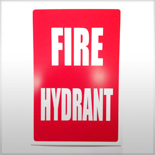 Location Sign for Fire Hydrant