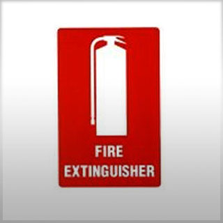 Self-Adhesive Small Fire Location Sign